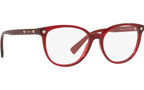 versace ve3256 red|Versace VE3256 388 Eyeglasses in Transparent Red.